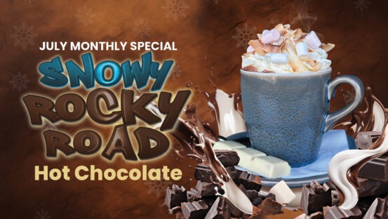 July Special – Snowy Rocky Road Hot Chocolate